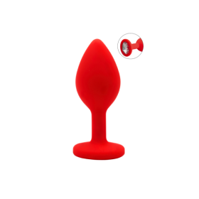 Plug rouge bijou cristal Small CHERRY 